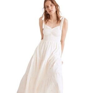 Madewell Smocked Eyelet Lucie Dress
